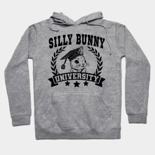 Silly Bunny University Funny Easter Meme Hoodie